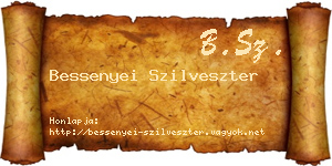 Bessenyei Szilveszter névjegykártya